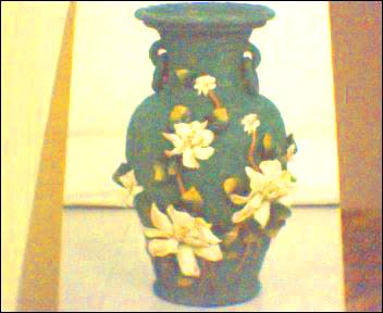 technique rostico sur vase